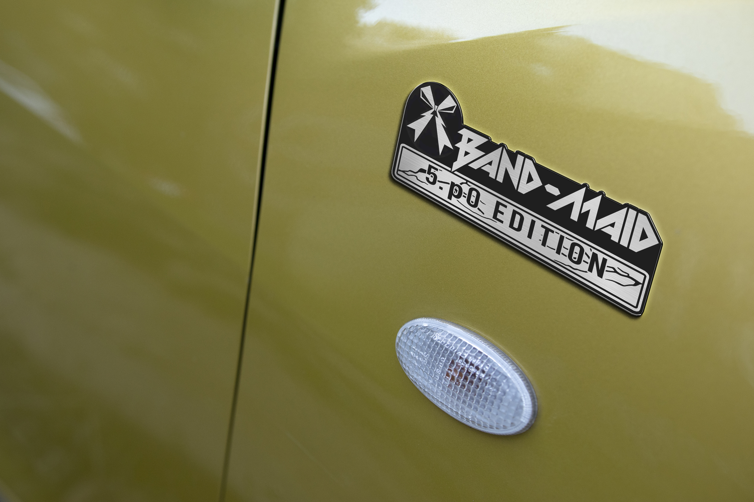 Car Name Emblem Badge mockup 3