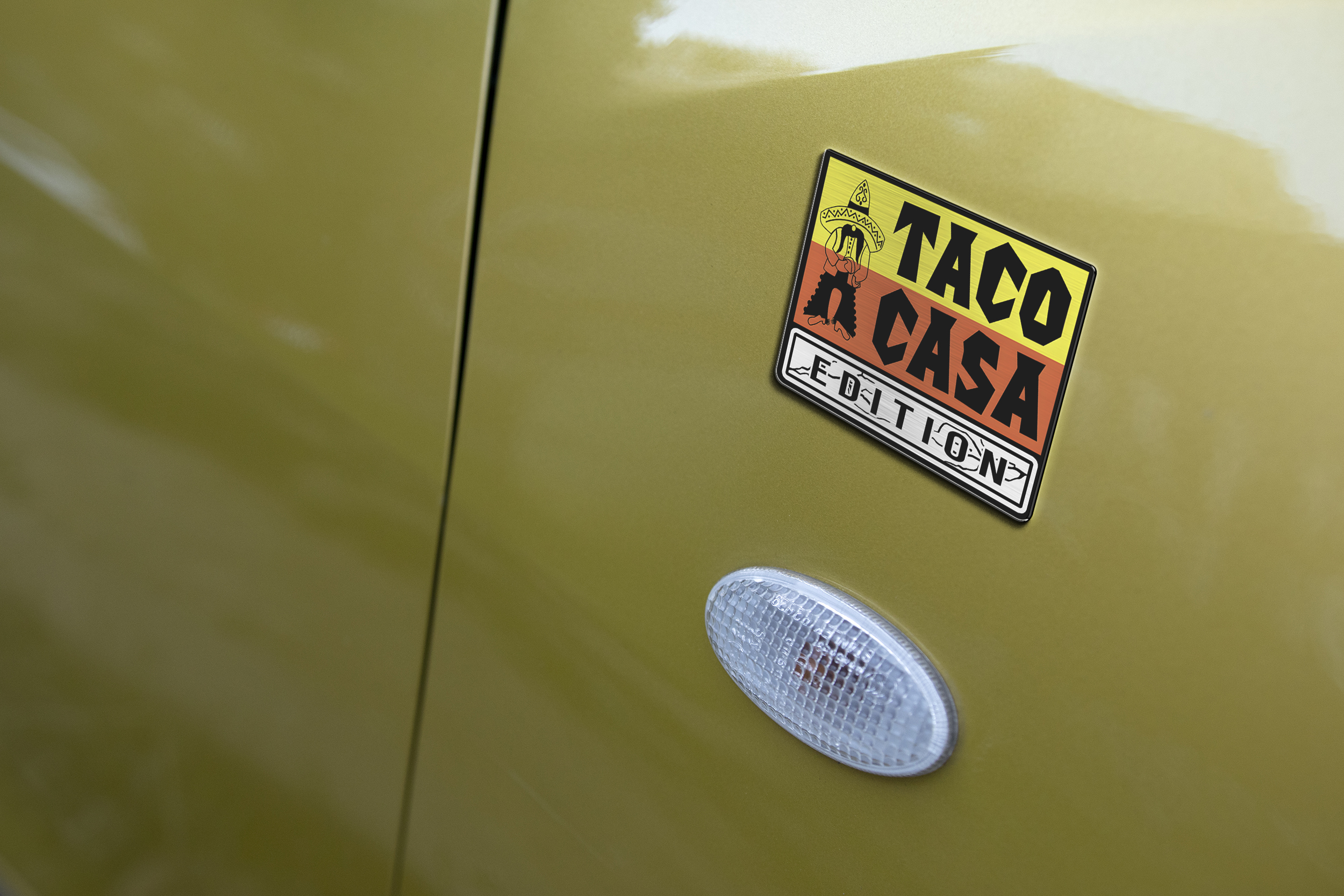 Car Name Emblem Badge mockup 3