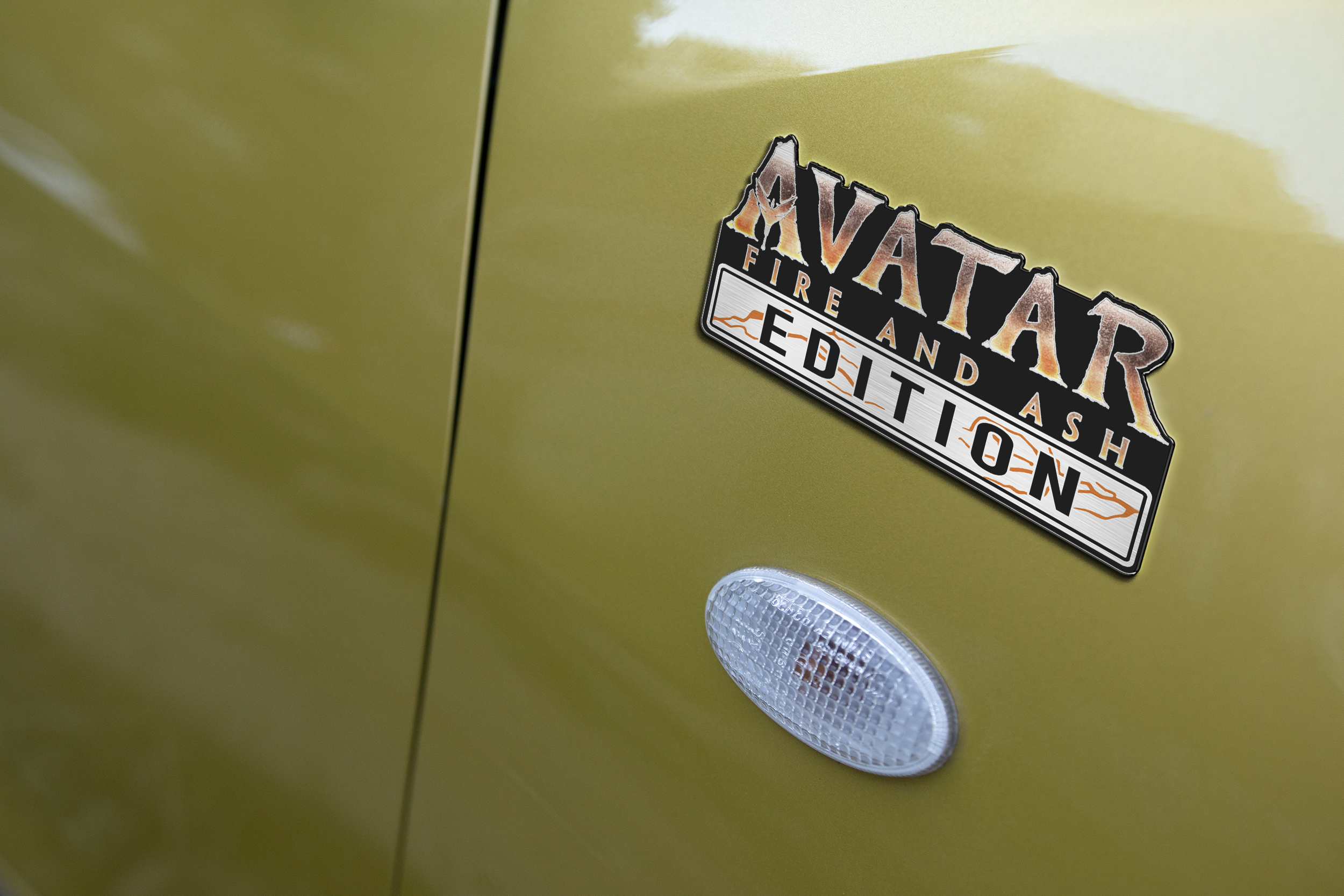 Car Name Emblem Badge mockup 3