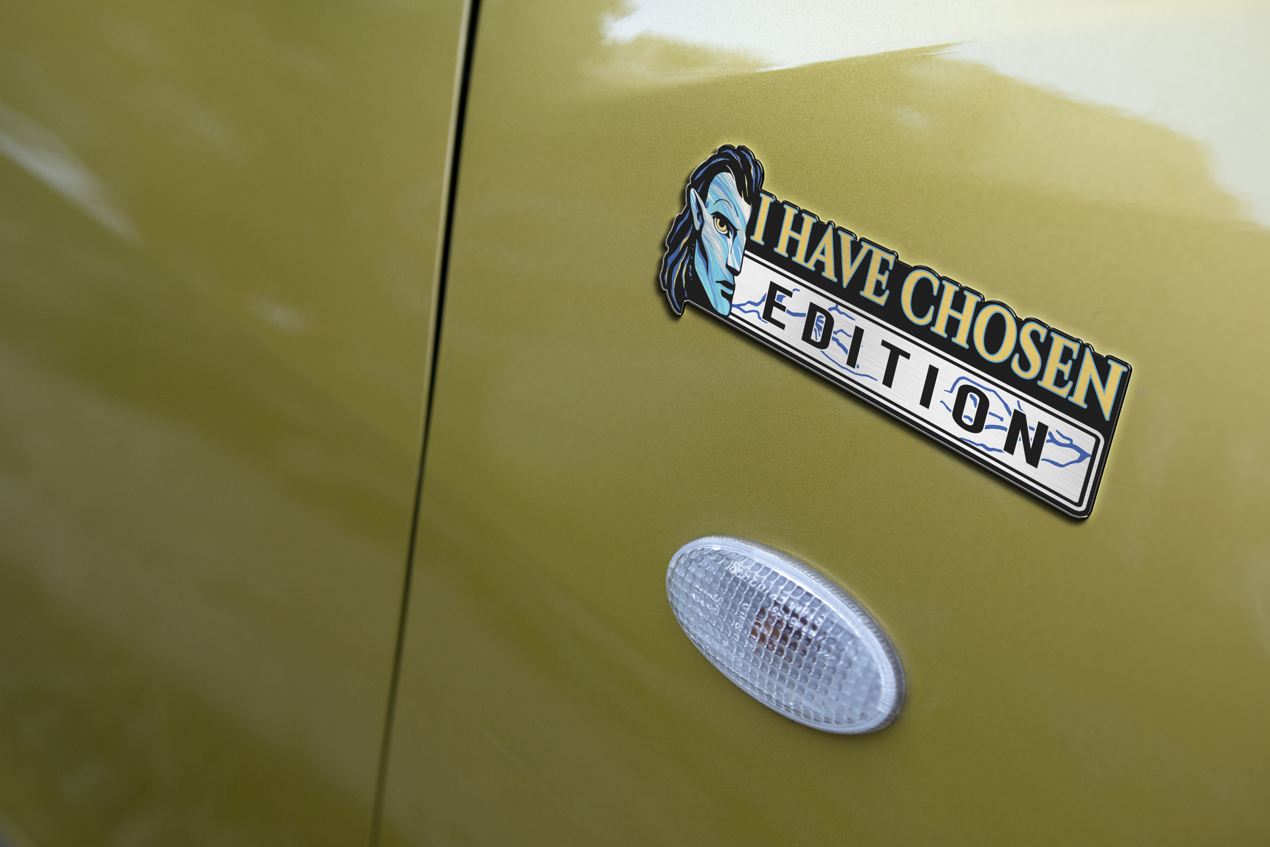 Car Name Emblem Badge mockup 3