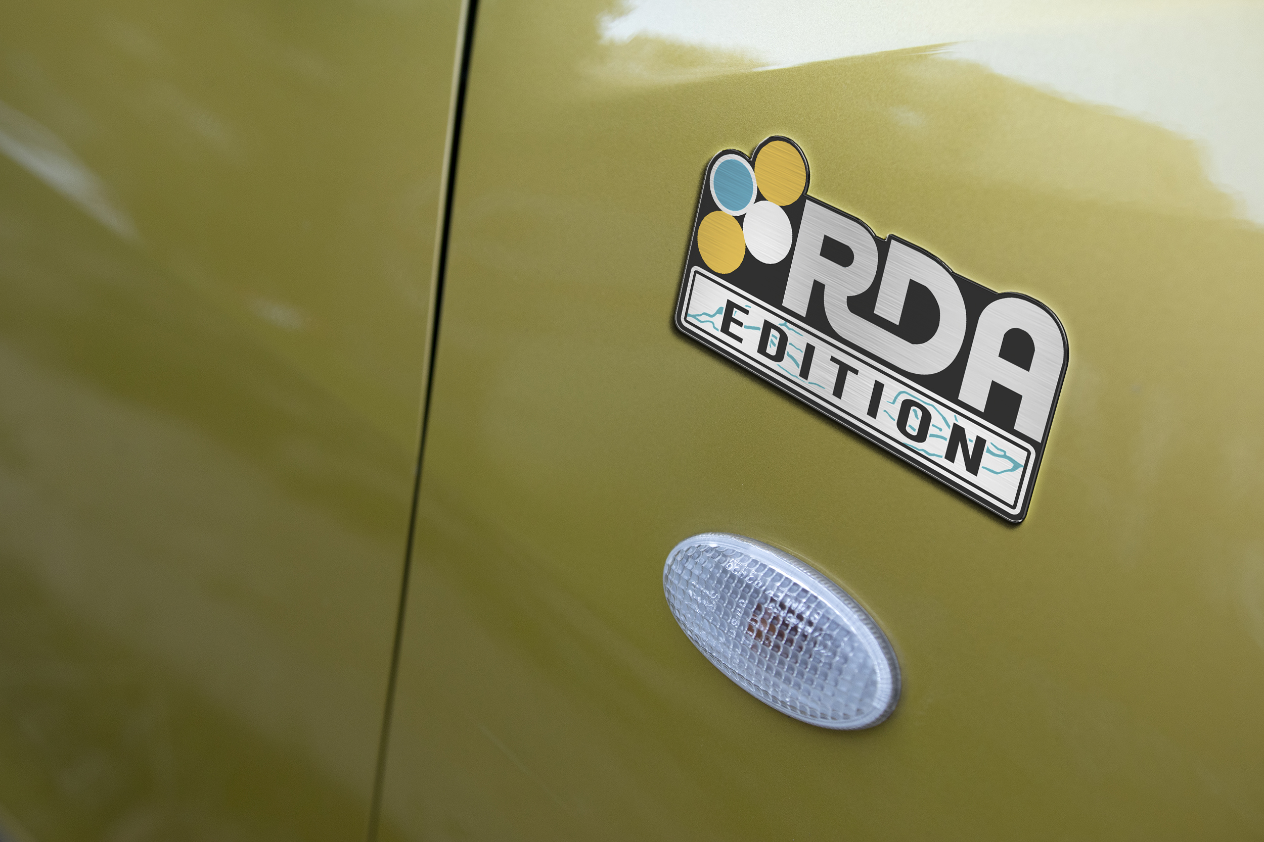 Car Name Emblem Badge mockup 3