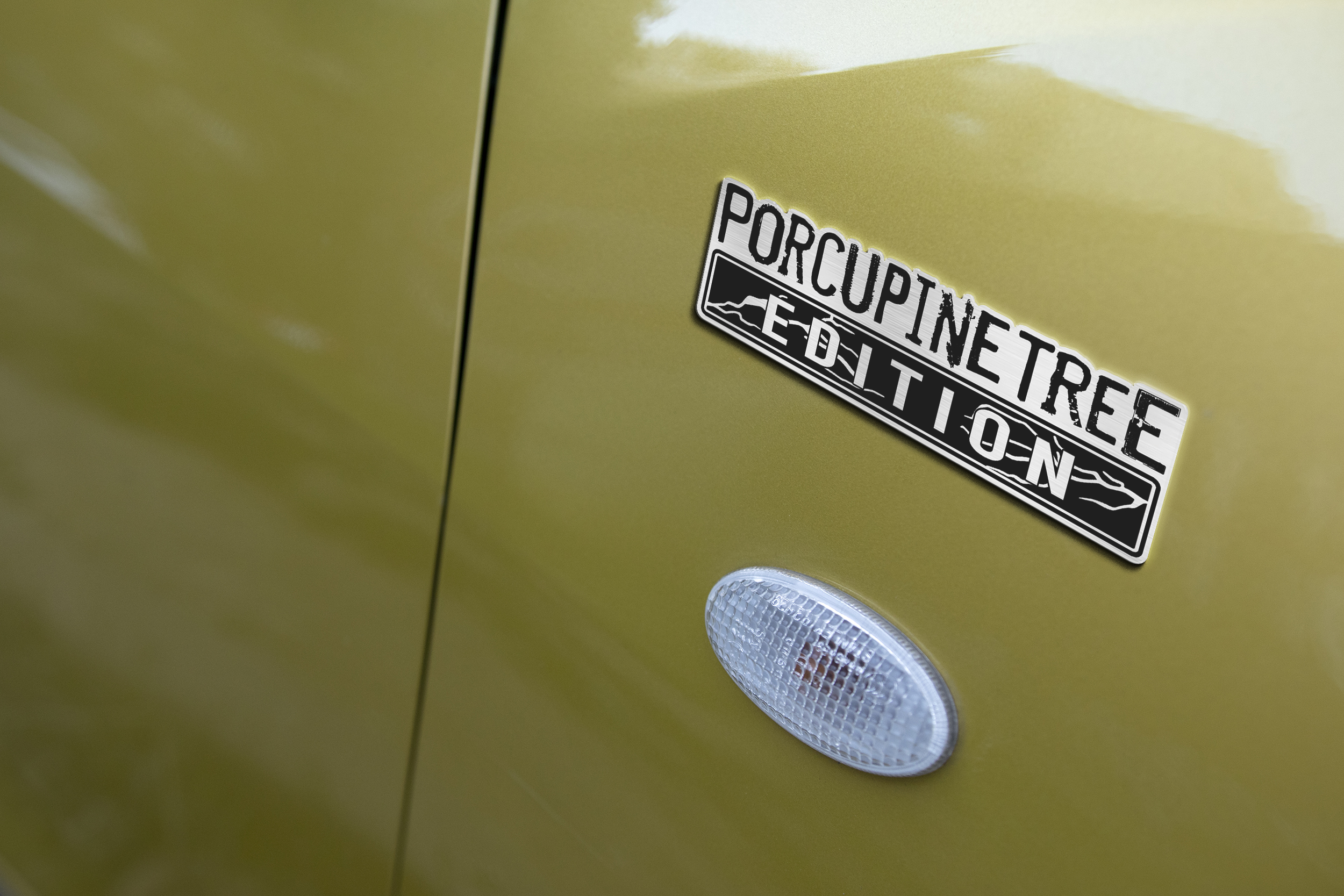 Car Name Emblem Badge mockup 3