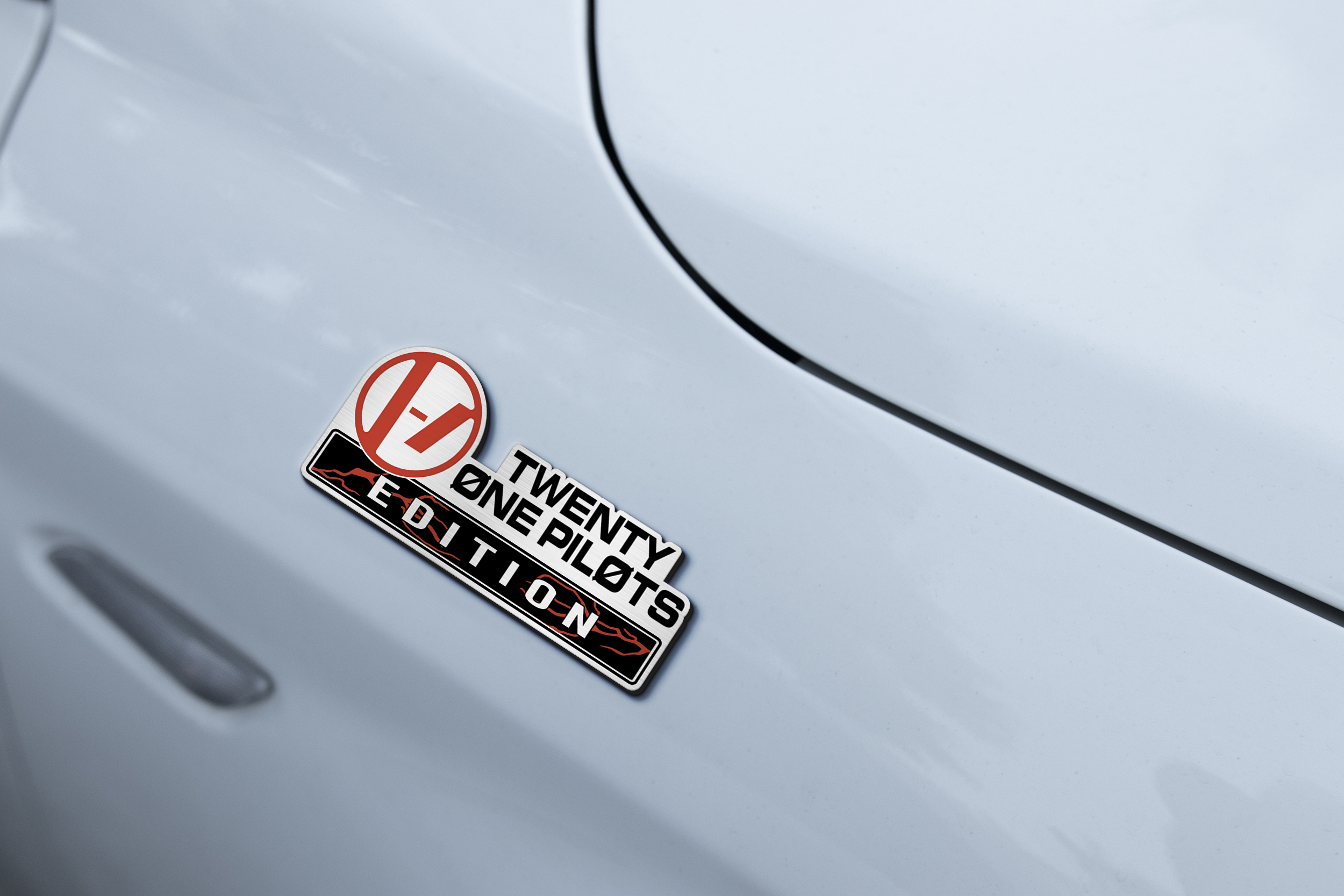 Twenty One Pilots Car Name Emblem Badge mockup 2 copy