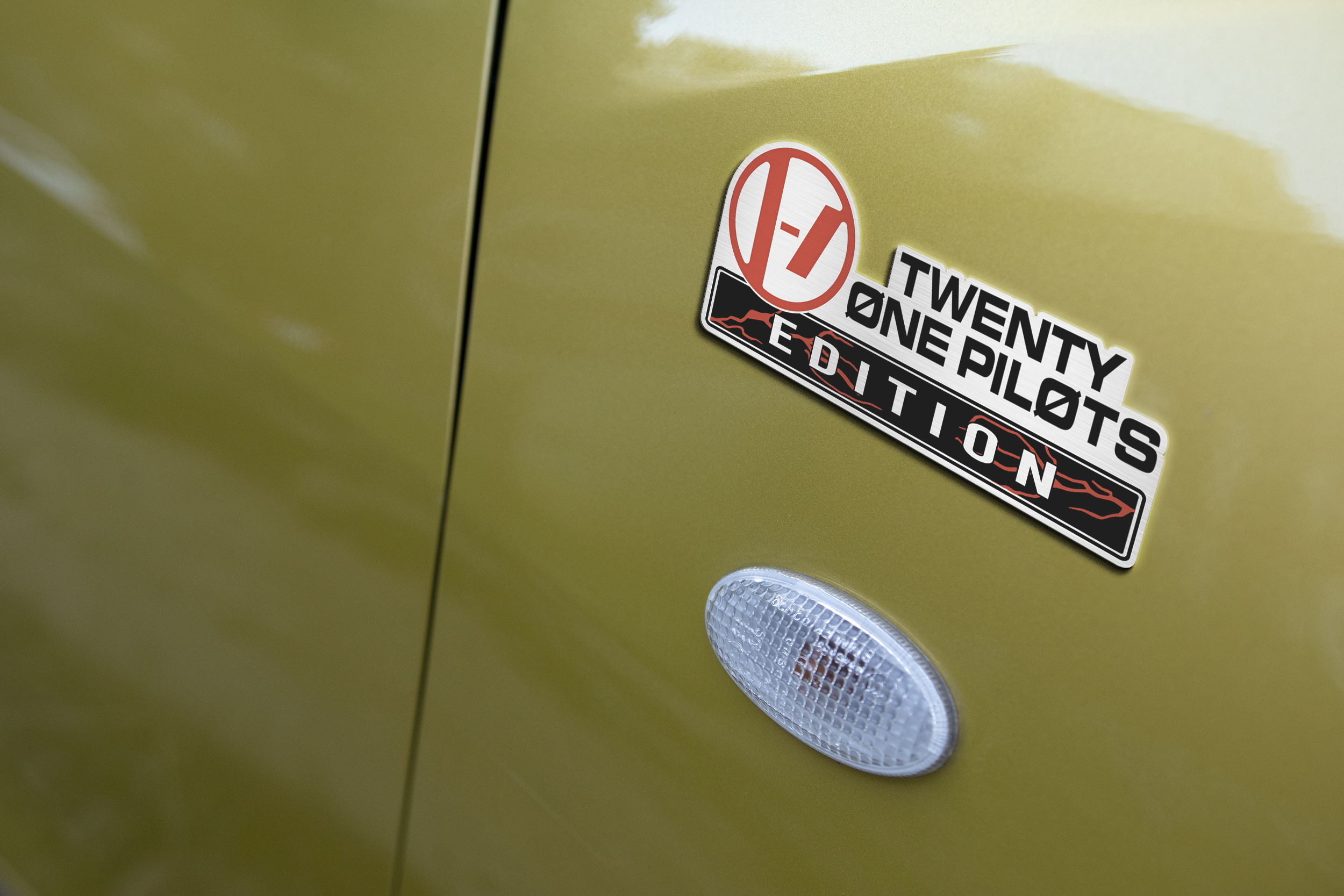 Twenty One Pilots Car Name Emblem Badge mockup 3 copy