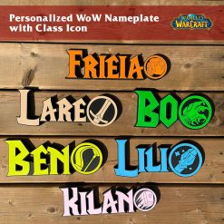 Personalized WoW Nameplate with Class Icon
