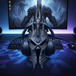 Lich King Inspired Headphone Stand – WoW Gaming Desk Decor