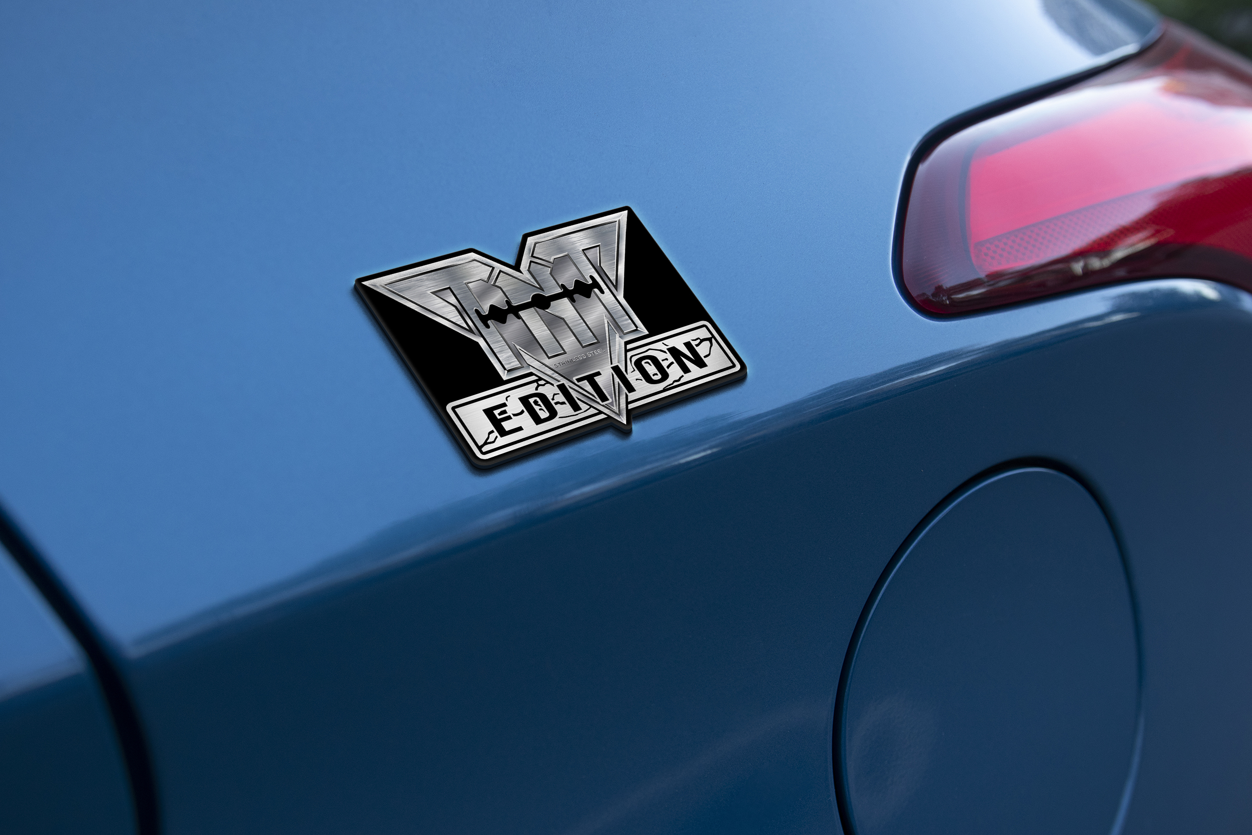 Car Name Emblem Badge mockup 1