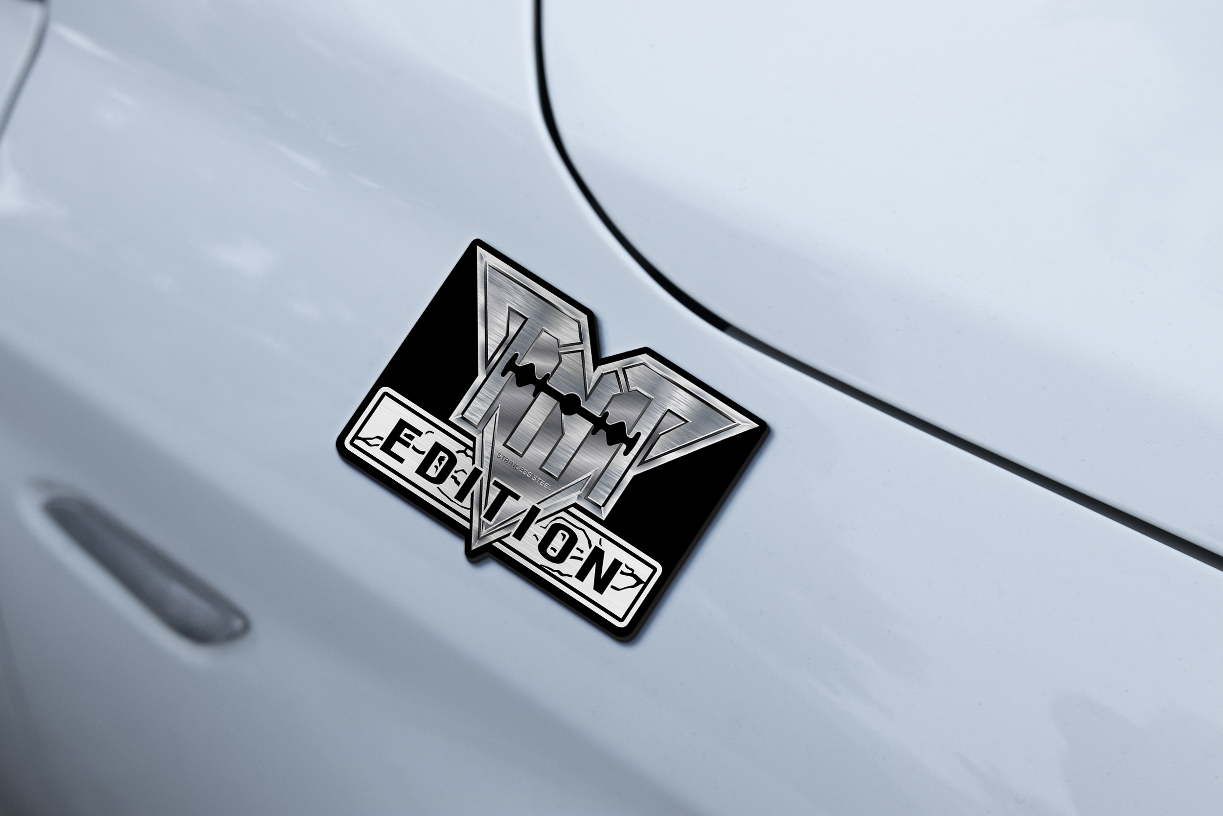 Car Name Emblem Badge mockup 2