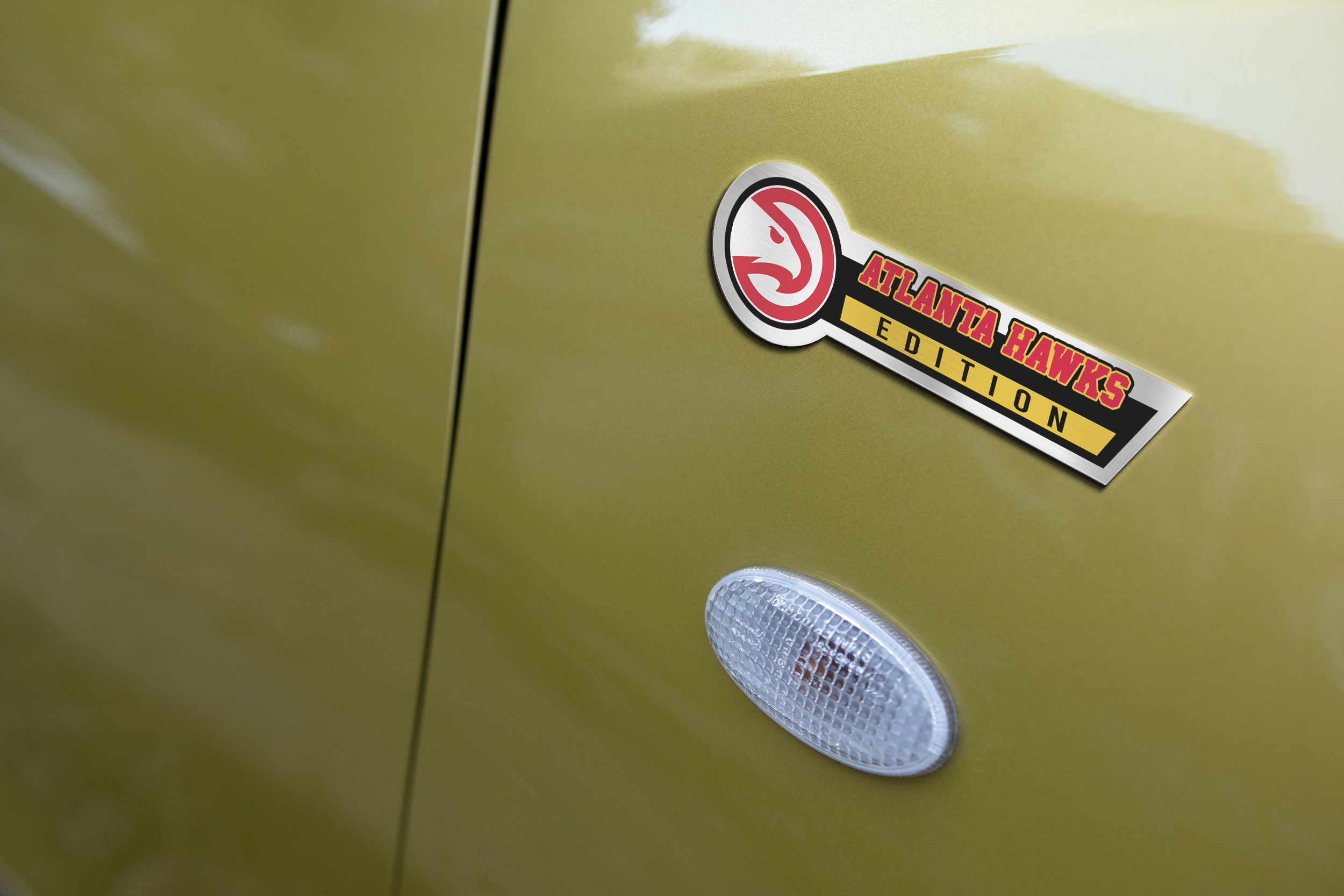 Car Name Emblem Badge mockup 3