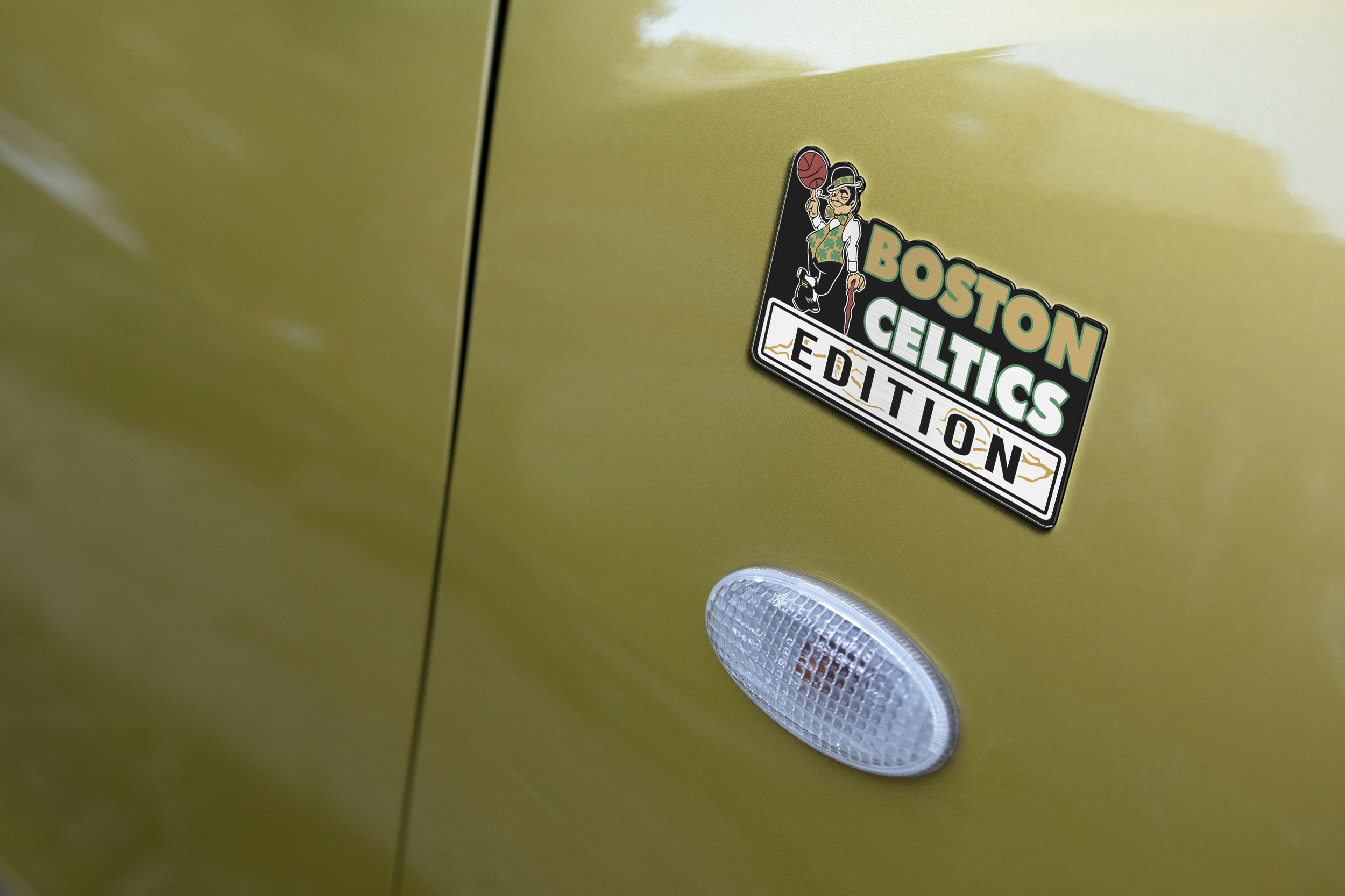 Car Name Emblem Badge mockup 3