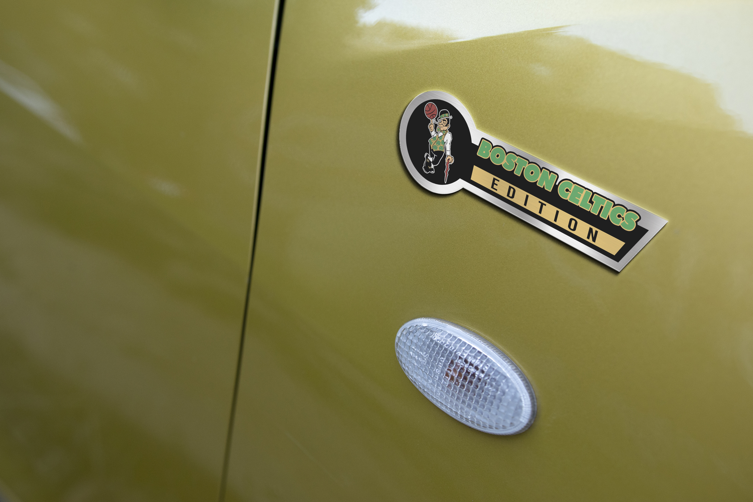 Car Name Emblem Badge mockup 3