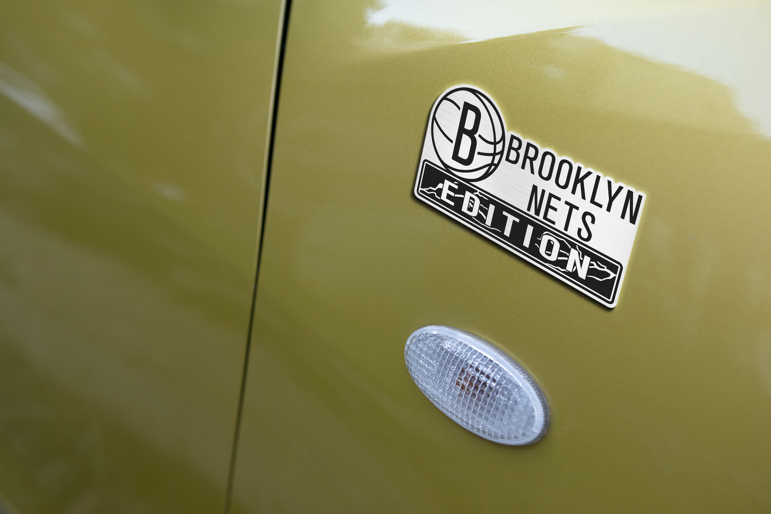 Car Name Emblem Badge mockup 3