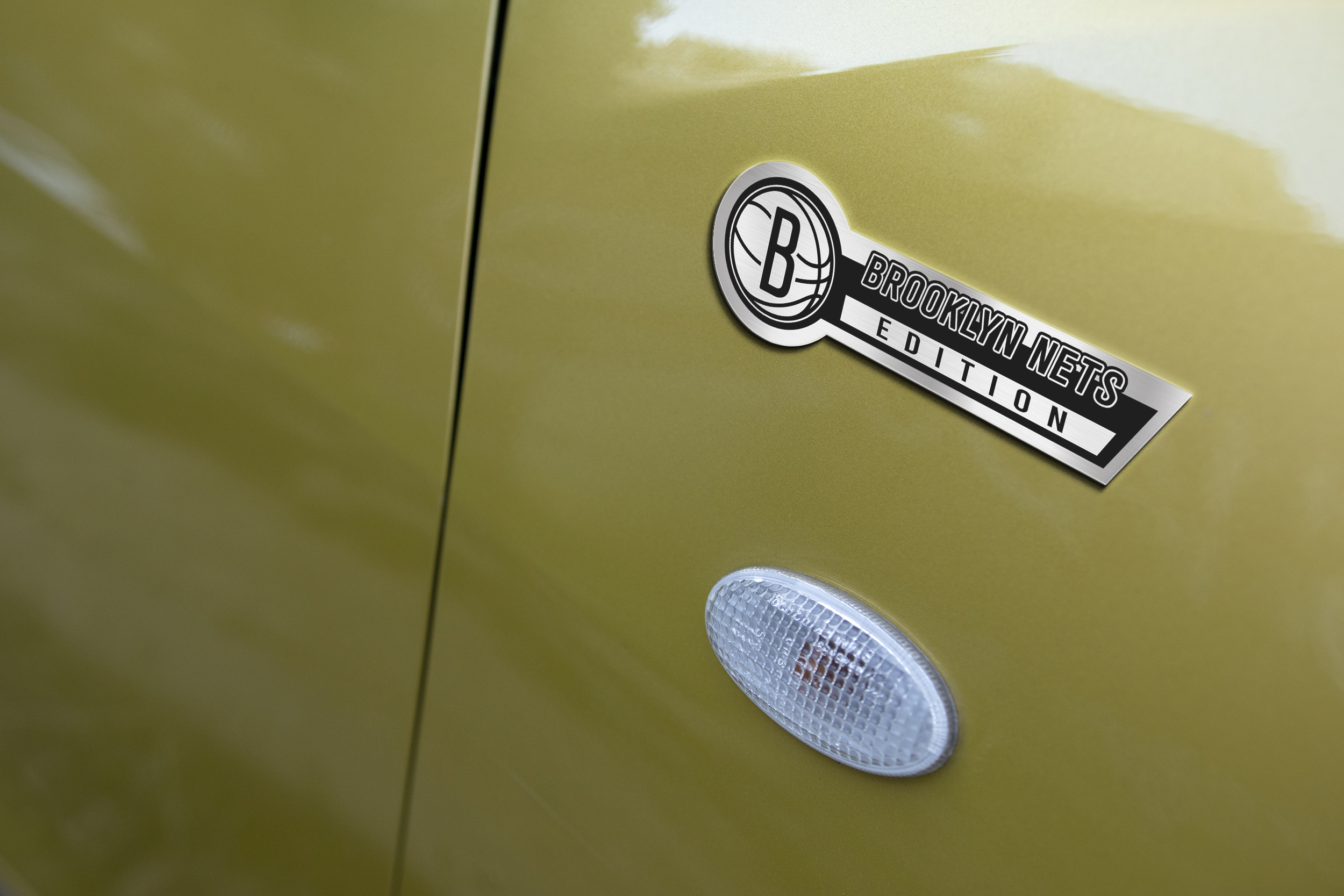 Car Name Emblem Badge mockup 3