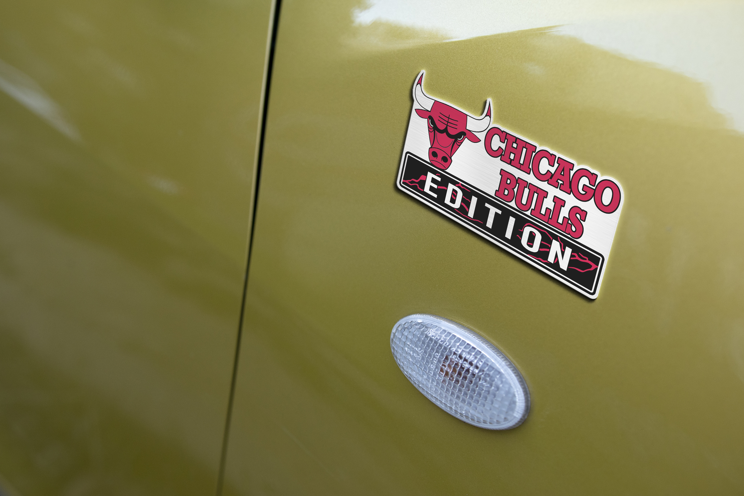 Car Name Emblem Badge mockup 3