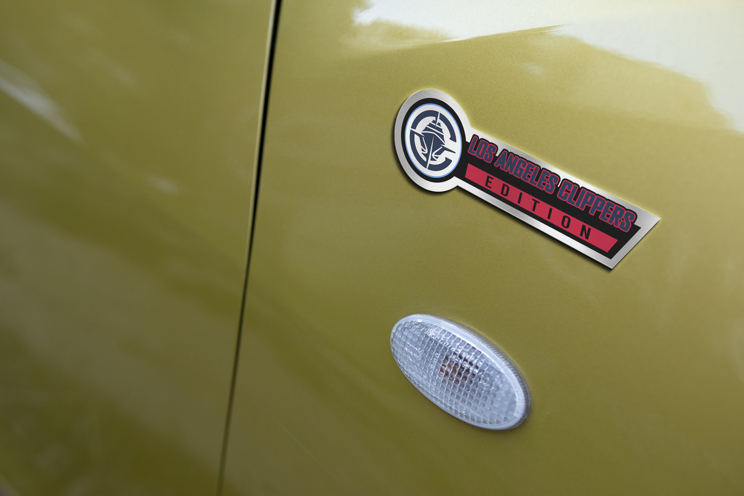 Car Name Emblem Badge mockup 3