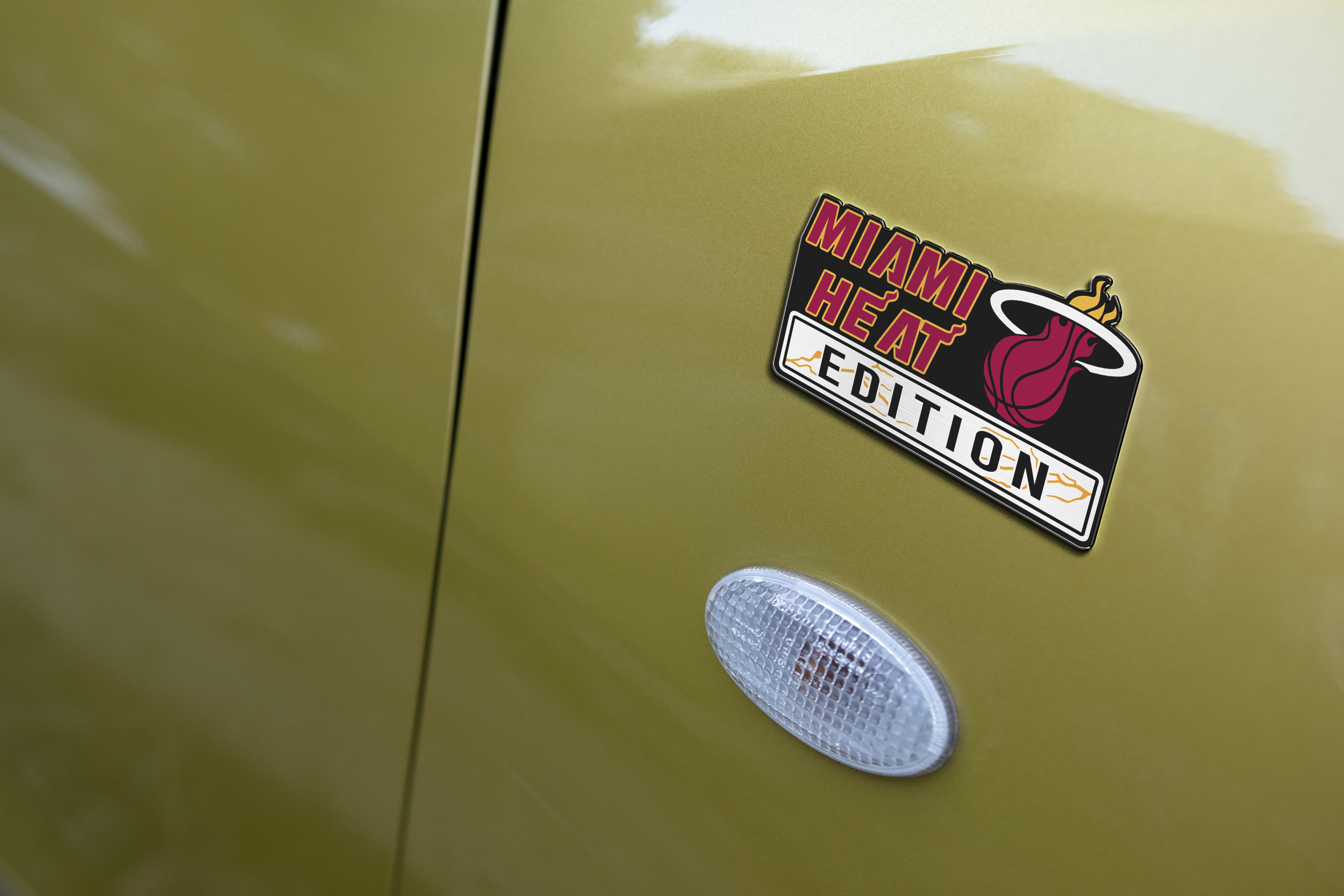 Car Name Emblem Badge mockup 3