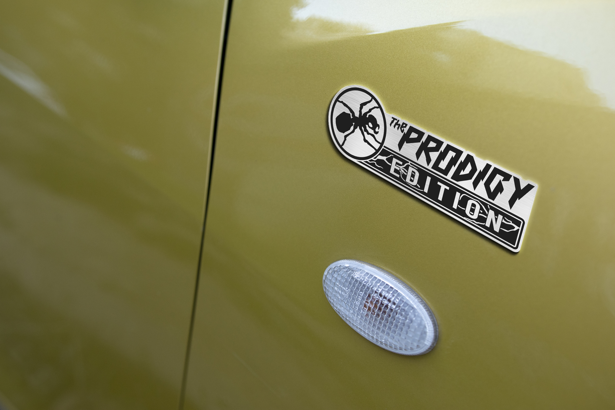 Car Name Emblem Badge mockup 3