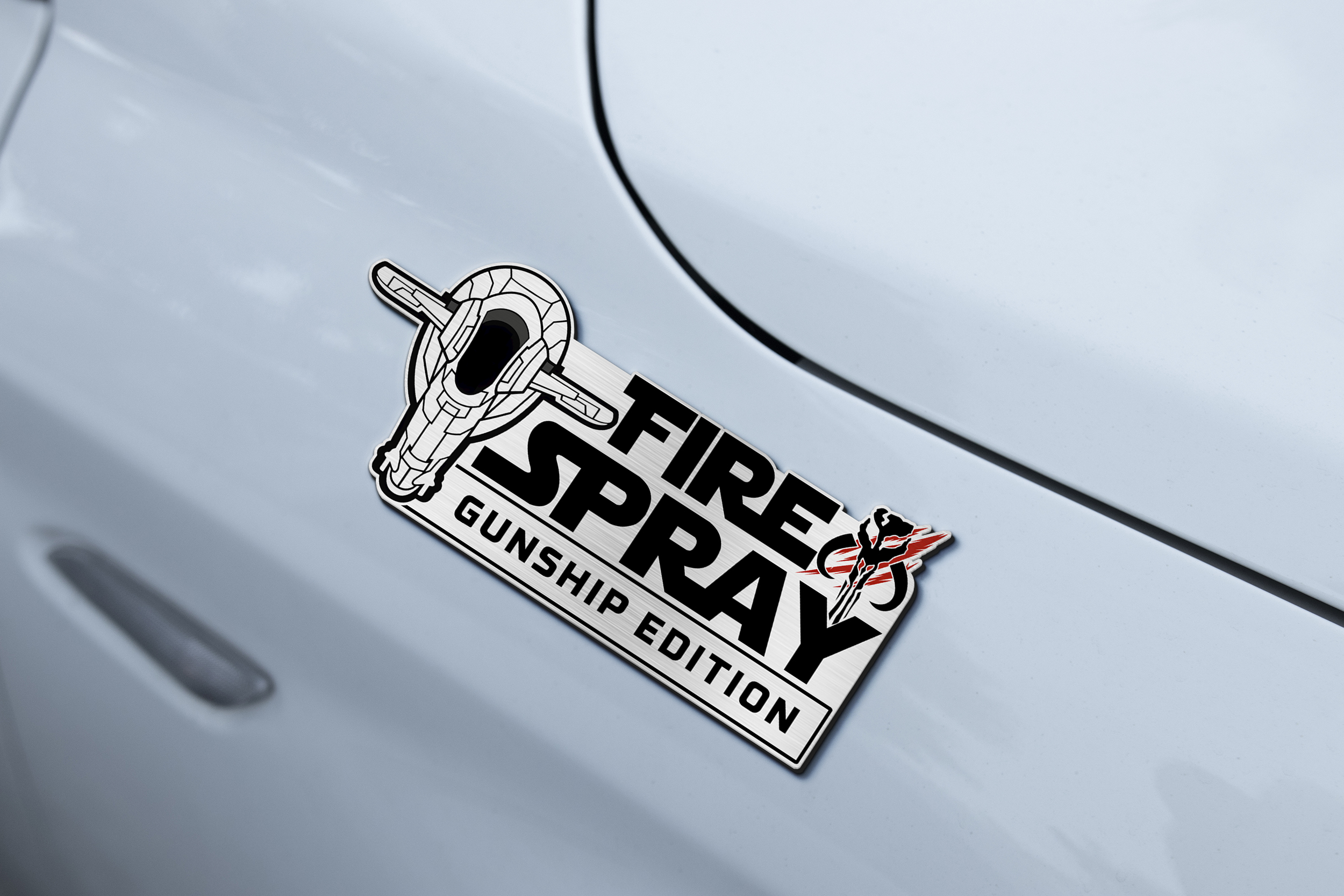 Car Name Emblem Badge mockup 2