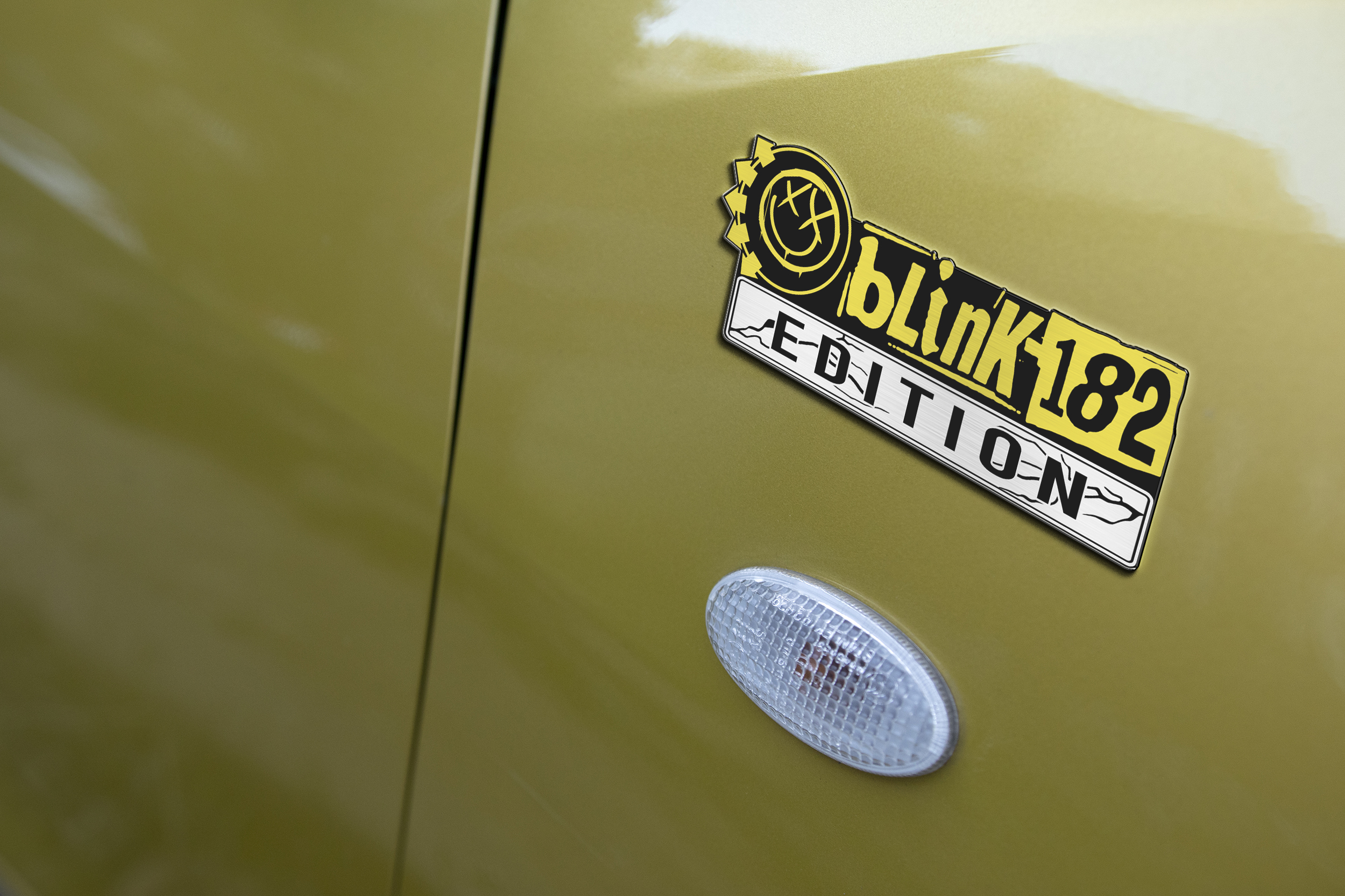 Car Name Emblem Badge mockup 3