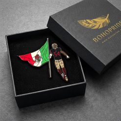 San Francisco 49ers Fred Warner Mexican Flag Button Pin