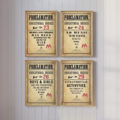 Wizard Educational Decree Wall Art