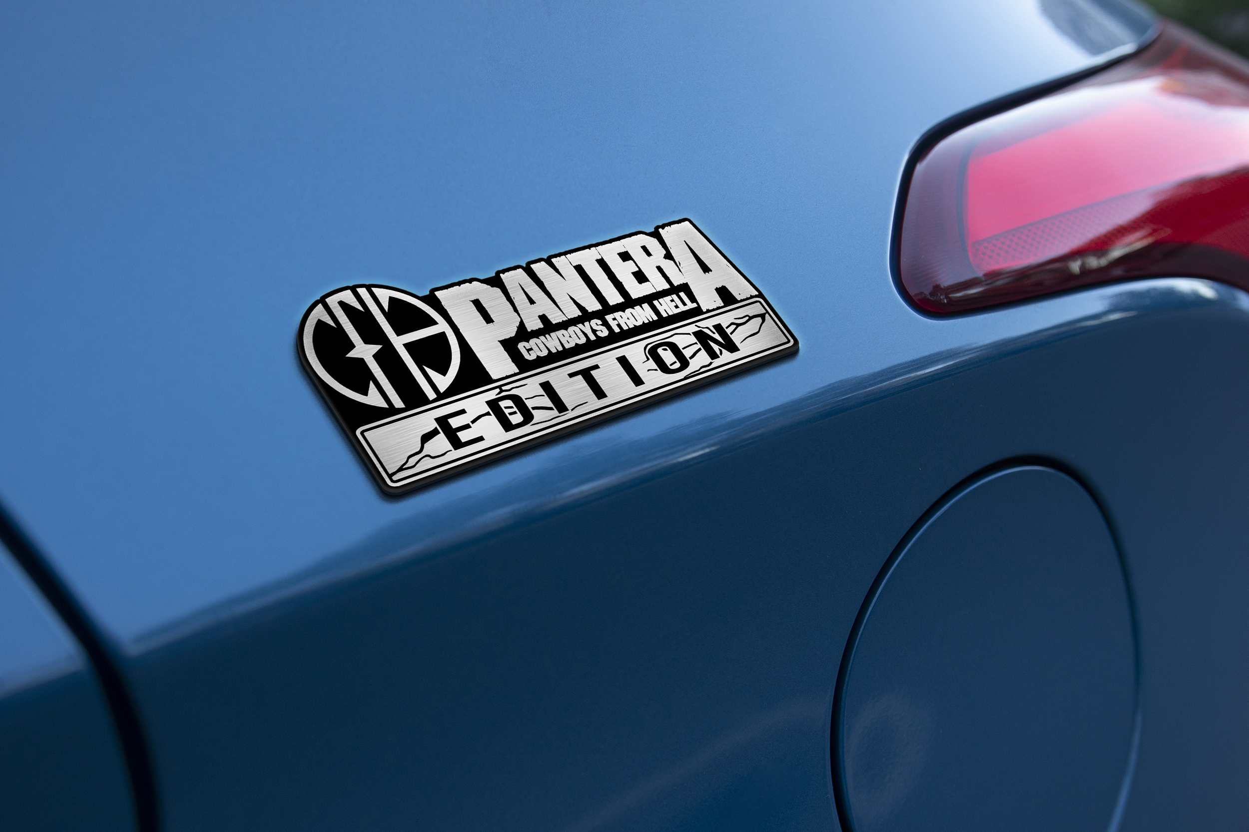 Car Name Emblem Badge mockup 1