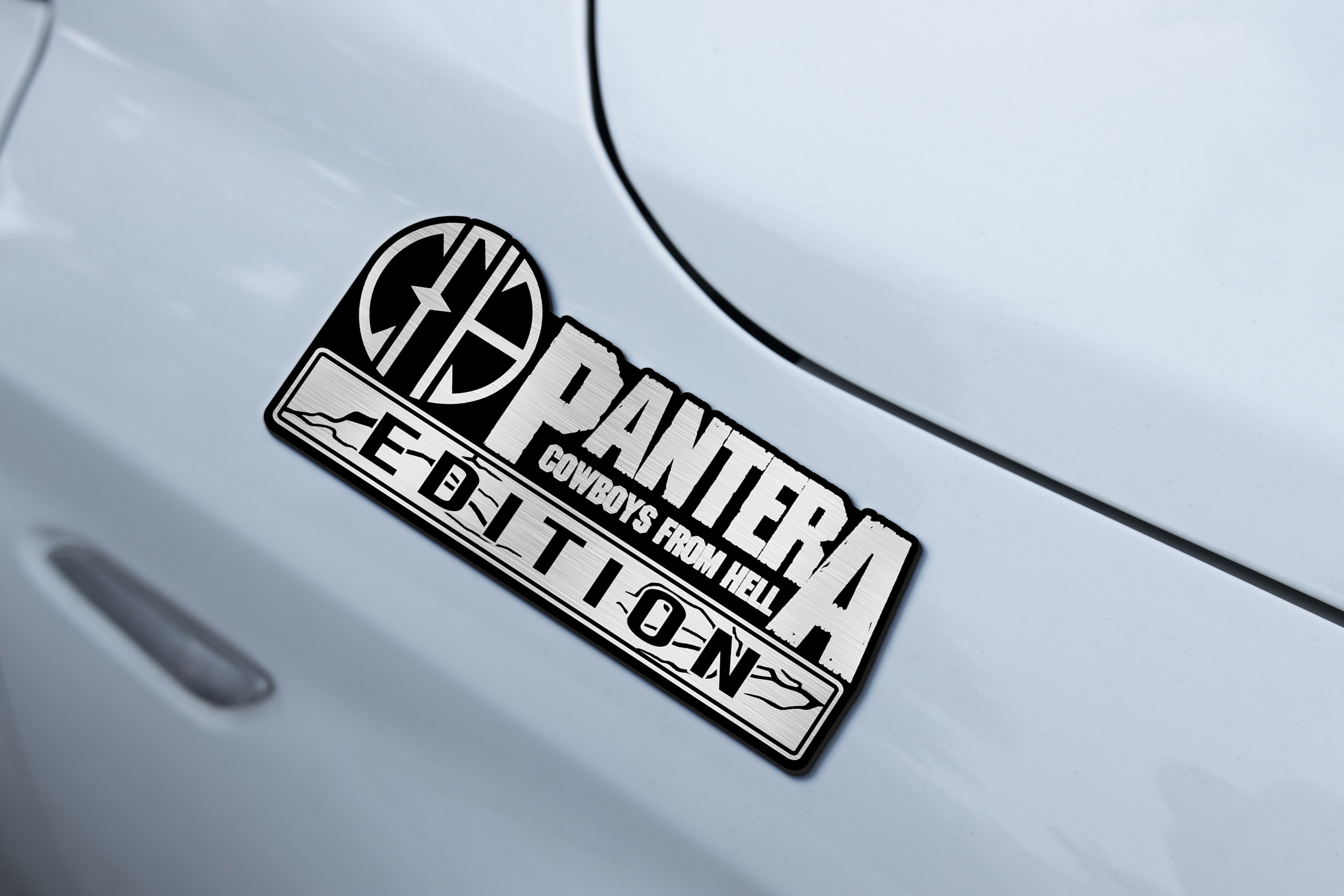 Car Name Emblem Badge mockup 2