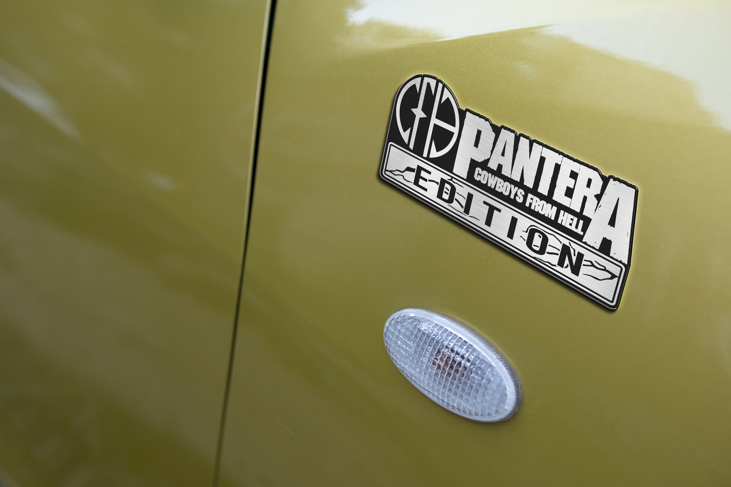 Car Name Emblem Badge mockup 3