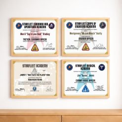 Personalized Starfleet Academy Certificates