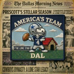 Snoopy Dallas Cowboys Iron-On Patch