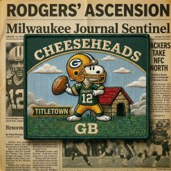 Snoopy Green Bay Packers Iron-On Patch