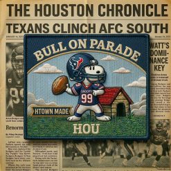 Snoopy Houston Texans Iron-On Patch