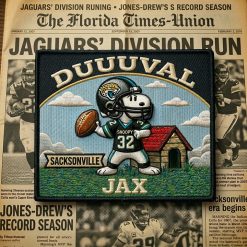 Snoopy Jacksonville Jaguars Iron-On Patch