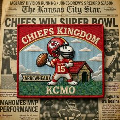 Snoopy Kansas City Chiefs Iron-On Patch