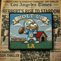 Snoopy Los Angeles Chargers Iron-On Patch