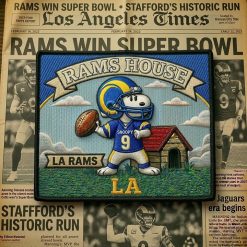 Snoopy Los Angeles Rams Iron-On Patch