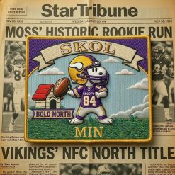 Snoopy Minnesota Vikings Iron-On Patch