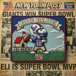 Snoopy New York Giants Iron-On Patch