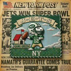 Snoopy New York Jets Iron-On Patch