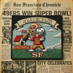 Snoopy San Francisco 49ers Iron-On Patch