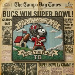 Snoopy Tampa Bay Buccaneers Iron-On Patch