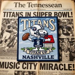 Snoopy Tennessee Titans Iron-On Patch