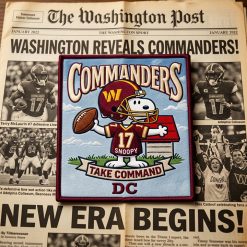 Snoopy Washington Commanders Iron-On Patch