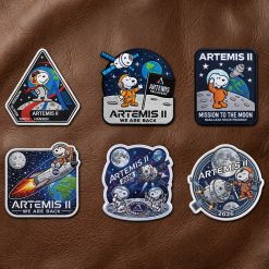 Snoopy Artemis II Mission Embroidered Iron-On Patch