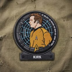 Star Trek Captain Kirk Embroidered Iron-On Patch