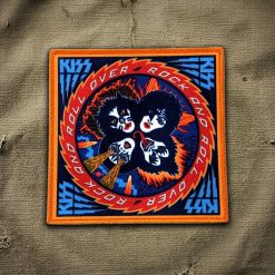 KISS “Rock and Roll Over” Album Cover Embroidered Iron-On Patch