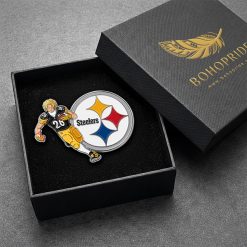 One Piece Inspired Pittsburgh Steelers Button Pin
