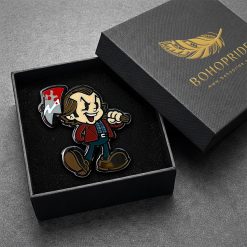 Vintage Redrum Halloween Button Pin