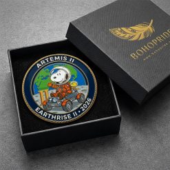Artemis II Snoopy Earthrise II 2026 Button Pin