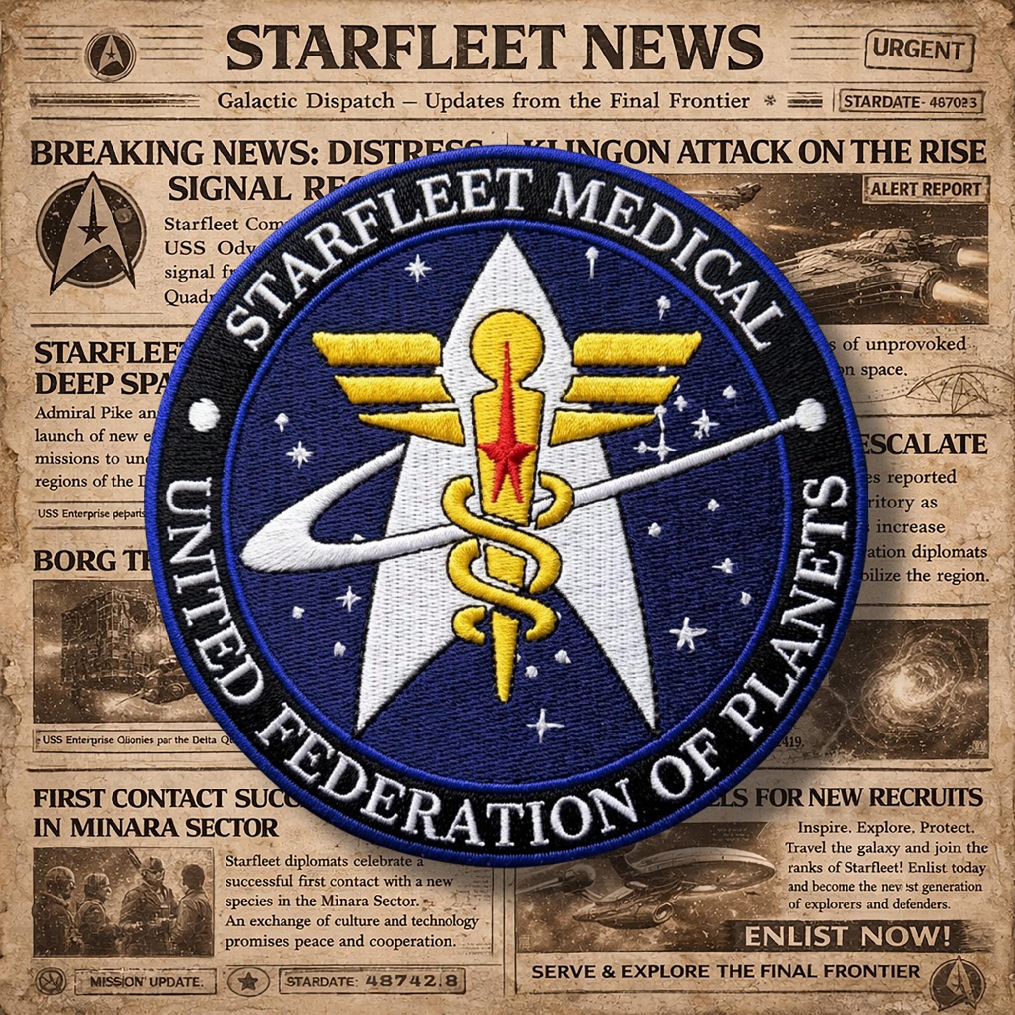 Star Trek Tactical Morale Patch Set – Starfleet Logos – BohoPride